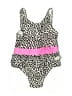 Carter's 100% Nylon Animal Print Pink Two Piece Swimsuit 12-18 MO / 18 MO - photo 1
