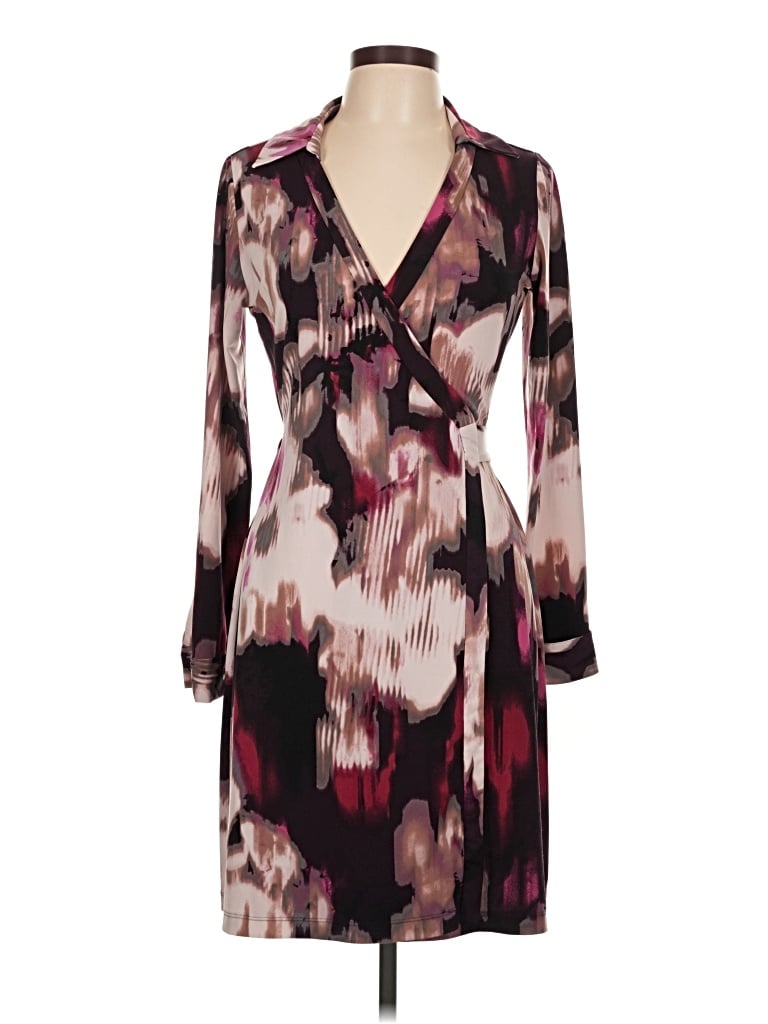 Pre-owned Calvin Klein Kimono In Burgundy