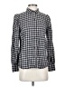 Rails Checkered-gingham Gray Long Sleeve Blouse Size S - photo 1