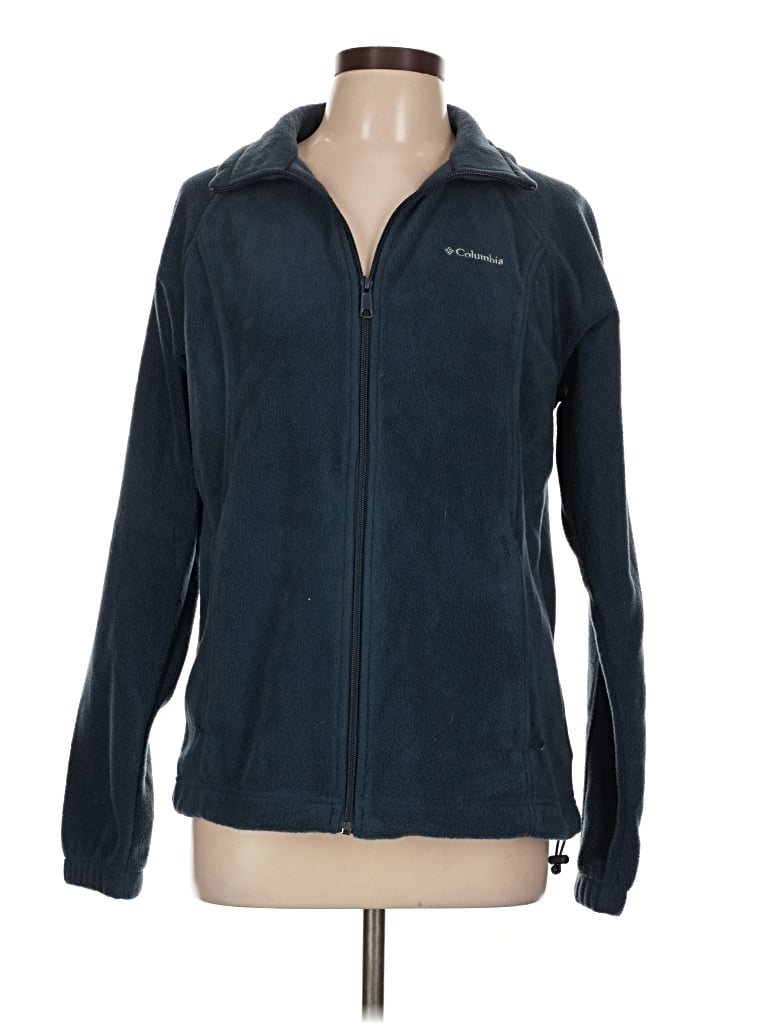 Pre-owned Columbia Fleece Jacket In Blue