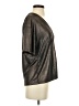 Evereve Metallic Silver Short Sleeve Blouse Size S - photo 4