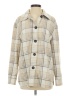 Pink Martini 100% Polyester Plaid Ivory Coat Size S - photo 1