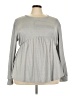 Unbranded Gray Long Sleeve Top Size 5X - photo 1