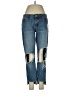 Ashley Mason 100% Cotton Color Block Blue Jeans Size 27 waist - photo 1