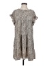 Assorted Brands Animal Print Tan Casual Dress Size S - photo 1