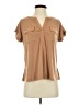 J.Jill Tan Short Sleeve Blouse Size XS - photo 1