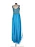Mac Duggal 100% Polyester Blue Cocktail Dress Size 14W - photo 2