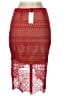 Sugar Lips 100% Polyester Red Casual Skirt Size XS - photo 2