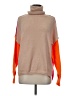 Shein Color Block Orange Turtleneck Sweater Size 6 - photo 1