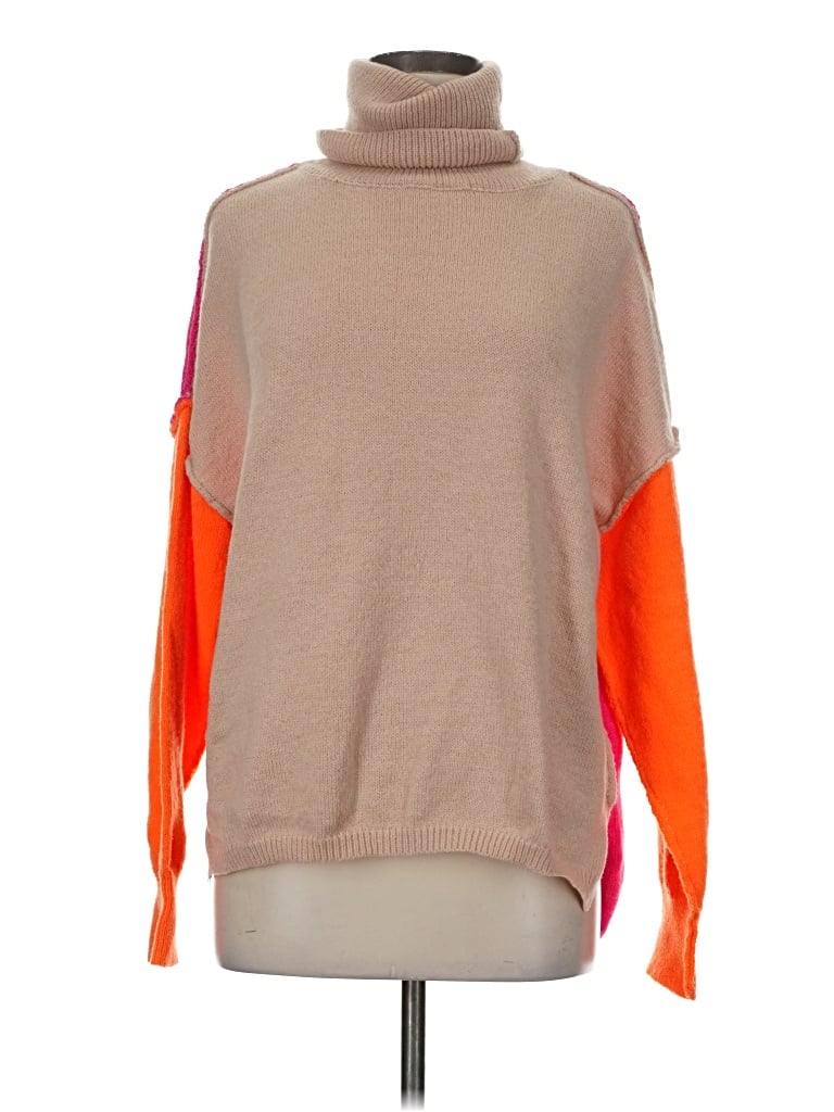Pre-owned Shein Turtleneck Sweater In Orange