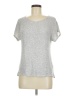 Ella Moss Tweed Silver Short Sleeve T-Shirt Size M - photo 1