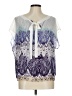 CAbi Ivory Short Sleeve Blouse Size L - photo 1