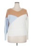 Assorted Brands 100% Polyester Color Block White Pullover Sweater Size 2X - photo 1