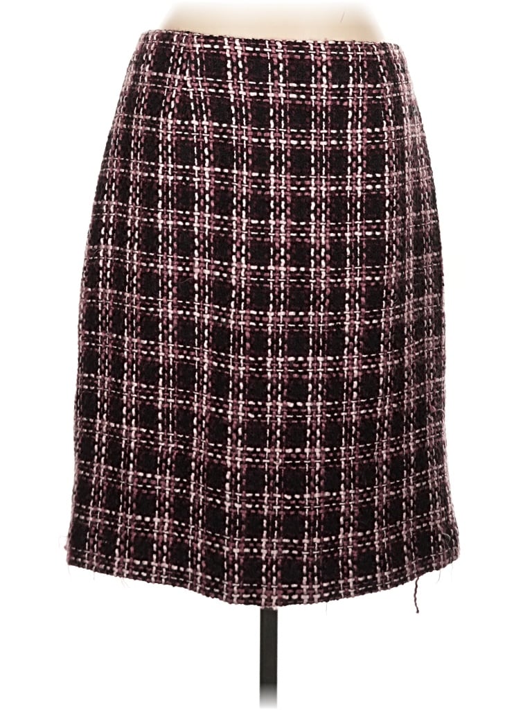 Pre-owned First Option Casual Skirt In Burgundy