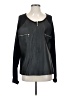 Allison Woods 100% Leather Black Leather Top Size 2 - photo 1