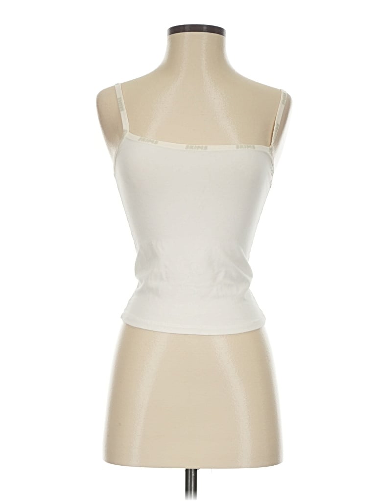 Pre-owned Skims Tube Top Ivory Strapless Neckline Tops In White