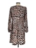 CATHERINE Catherine Malandrino 100% Polyester Animal Print Brown Casual Dress Size S - photo 2