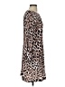 CATHERINE Catherine Malandrino 100% Polyester Animal Print Brown Casual Dress Size S - photo 4