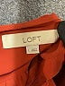 Ann Taylor LOFT 100% Polyester Red Long Sleeve Blouse Size L - photo 7