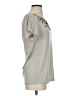 BAROK Silver Short Sleeve Blouse Size XS - photo 4