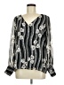 Express 100% Polyester Silver Long Sleeve Blouse Size M - photo 1