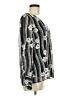 Express 100% Polyester Silver Long Sleeve Blouse Size M - photo 4