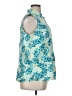 Basic Editions Teal Sleeveless Button-Down Shirt Size XL - photo 4
