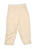 Juniors 100% Cotton Solid Ivory Casual Pants 3-6 MO / 6 MO - photo 1