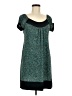 Robbie Bee Tweed Teal Casual Dress Size 6 - photo 1