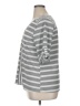Ava James Stripes Gray 3/4 Sleeve Blouse Size XL - photo 5