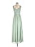 Azazie 100% Polyester Green Cocktail Dress Size 2 - photo 1