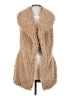 Me Jane 100% Polyester Tan Faux Fur Vest Size S - photo 1