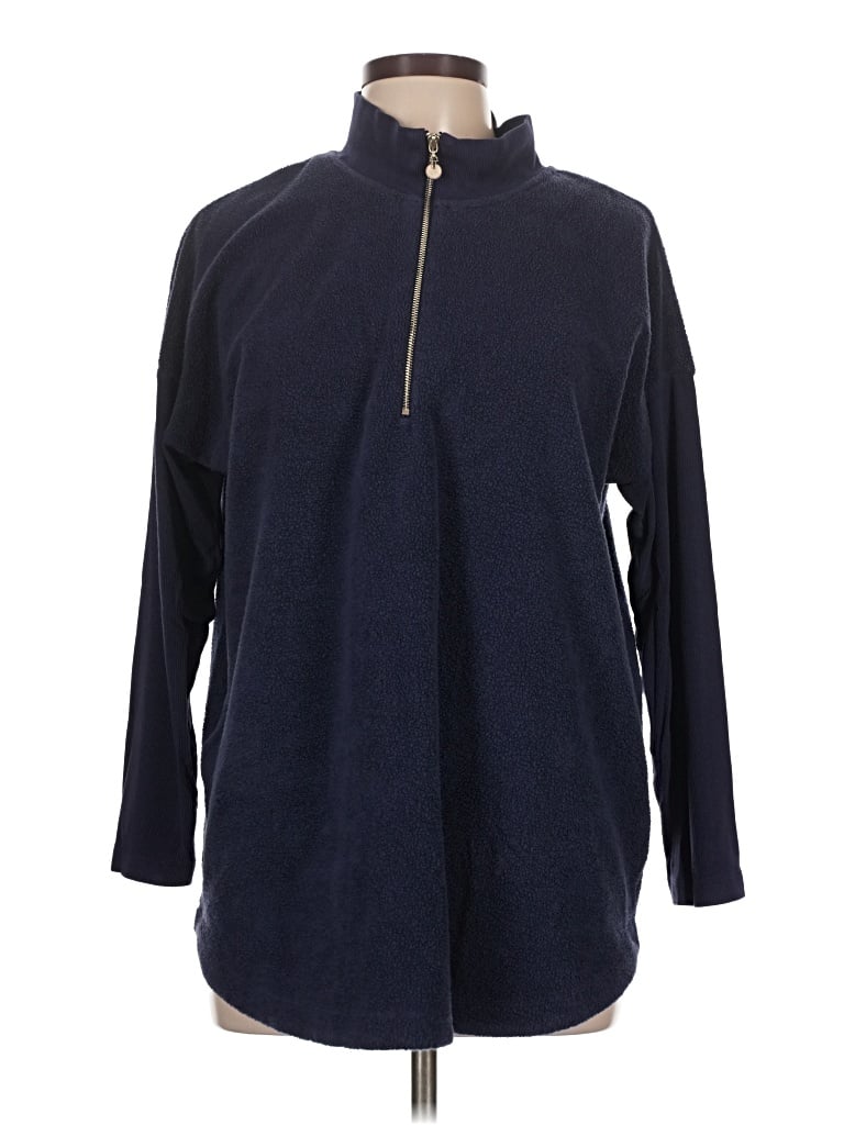 Pre-owned Soft Surroundings Fleece Jacket In Blue