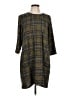 PURE essence Plaid Gray Casual Dress Size L - photo 1