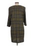 PURE essence Plaid Gray Casual Dress Size L - photo 2