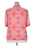 Unbranded 100% Polyester Floral Pink 3/4 Sleeve Blouse Size XXL - photo 2