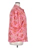 Unbranded 100% Polyester Floral Pink 3/4 Sleeve Blouse Size XXL - photo 4