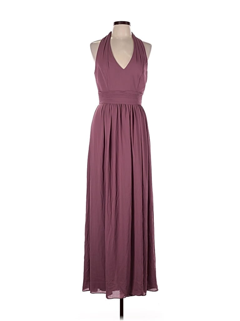 Pre-owned David's Bridal Casual Dress In Burgundy