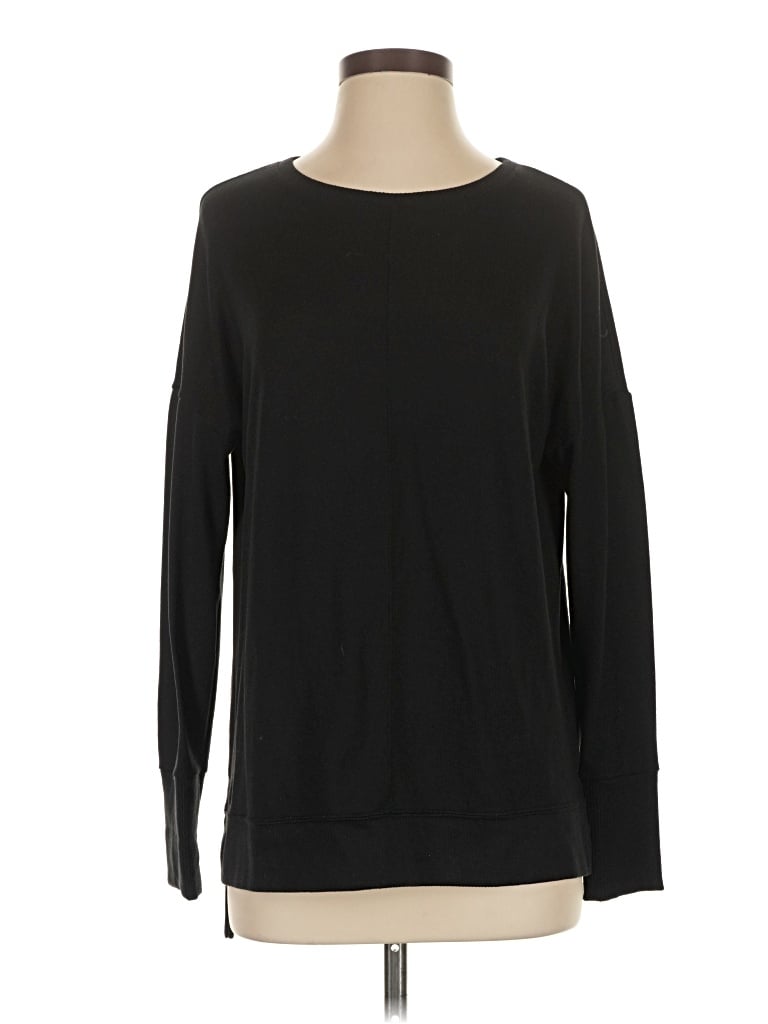 Pre-owned Time And Tru Long Sleeve T-shirt In Black