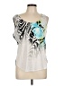 Unbranded 100% Polyester Silver Sleeveless Top Size L - photo 1