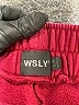 WSLY Solid Burgundy Track Pants Size XS - photo 4