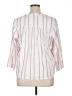 Splendid Stripes Pink 3/4 Sleeve Blouse Size XL - photo 2