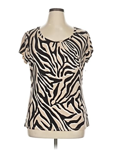 Worthington Short Sleeve Blouse (view 1)