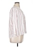Splendid Stripes Pink 3/4 Sleeve Blouse Size XL - photo 4