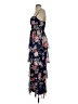 Crystal Doll Floral Blue Casual Dress Size 3 - photo 5