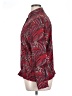 Alfred Dunner 100% Polyester Paisley Red Long Sleeve Blouse Size 14 - photo 5