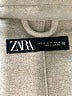 Zara 100% Polyester Gray Coat Size XS - photo 6