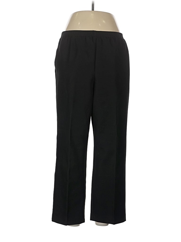 Pre-owned Alfred Dunner Dress Pants In Black