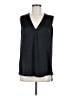 R | Label 100% Polyester Black Sleeveless Blouse Size M - photo 1