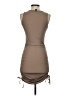 Shein Solid Tan Casual Dress Size 4 - photo 2